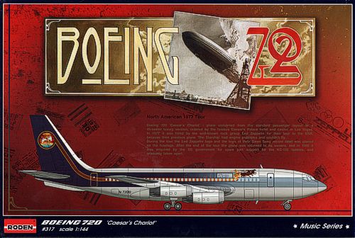 Boeing 720 N7224U 'Caesar's Chariot' Led Zeppelin North-American Tour,Summer 1977