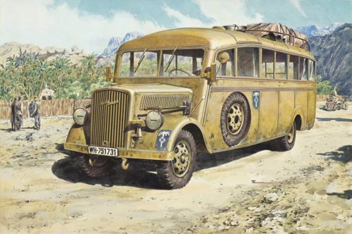 Roden Roden German Army Opel Blitz 3.6-47 Type W39 Africa Korps Omnibus PKROD721