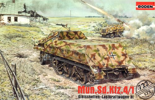 Roden German Army SdKfz 4 Munitionskraftwagen Half-Track Vehicle PKROD722