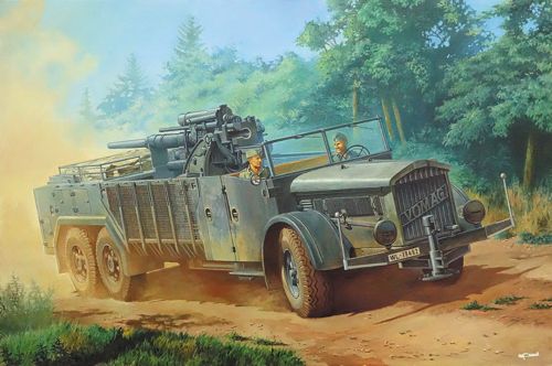 Sd.Kfz.Vomag with rear mounted 88mm Flak gun