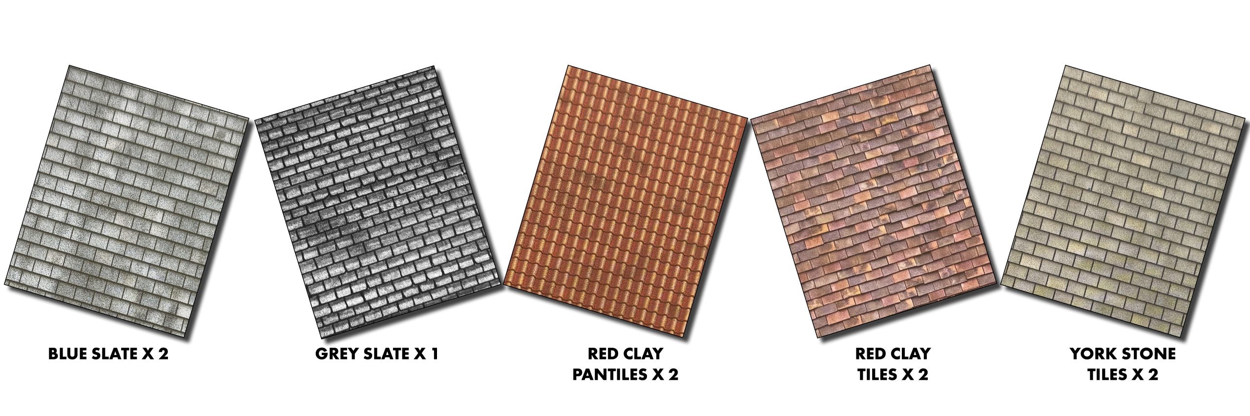 Metcalfe M0061 00/H0 SCALE ROOFING TILES
