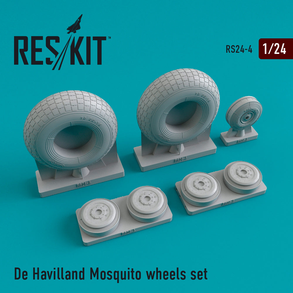 de Havilland Mosquito FB Mk.VI wheels set (designed to be used with Airfix kits) (ResKit sold out May 2026)
