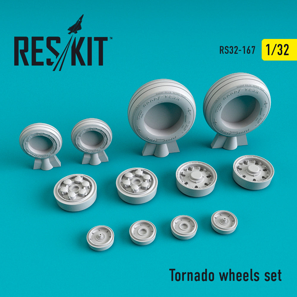 Panavia Tornado Gr.4 wheels set (designed to be used with Italeri kits) (ResKit sold out May 2026)