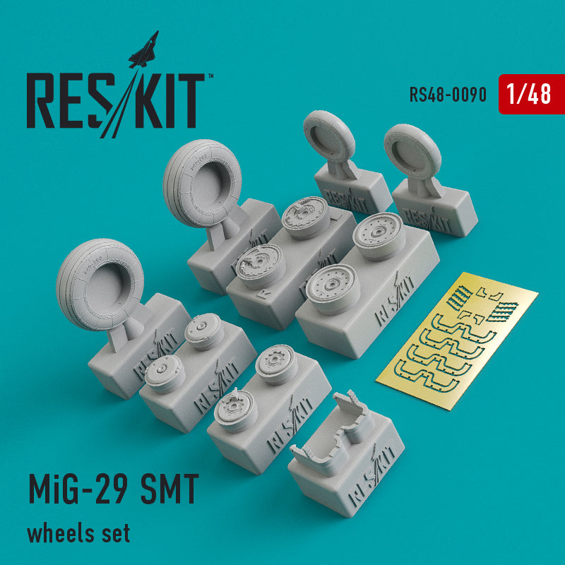 Mikoyan MiG-29 SMT wheels set (designed to be used with Great Wall Hobby kits) (ResKit sold out February 2026)