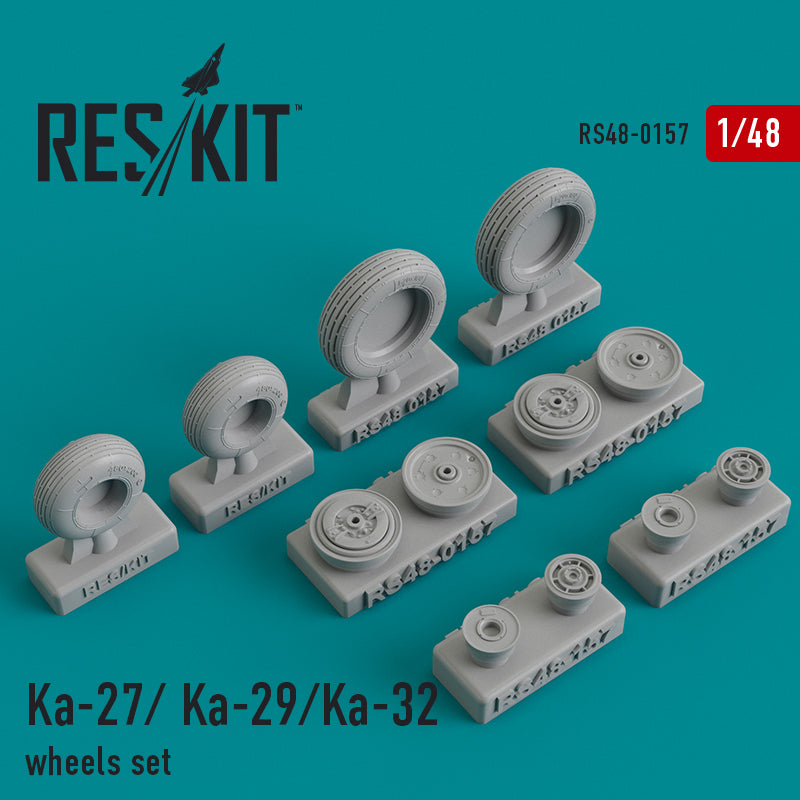 Kamov Ka-27/Ka- 29/Ka-32 wheels set (designed to be used with Hobby Boss kits) (ResKit sold out May 2026)