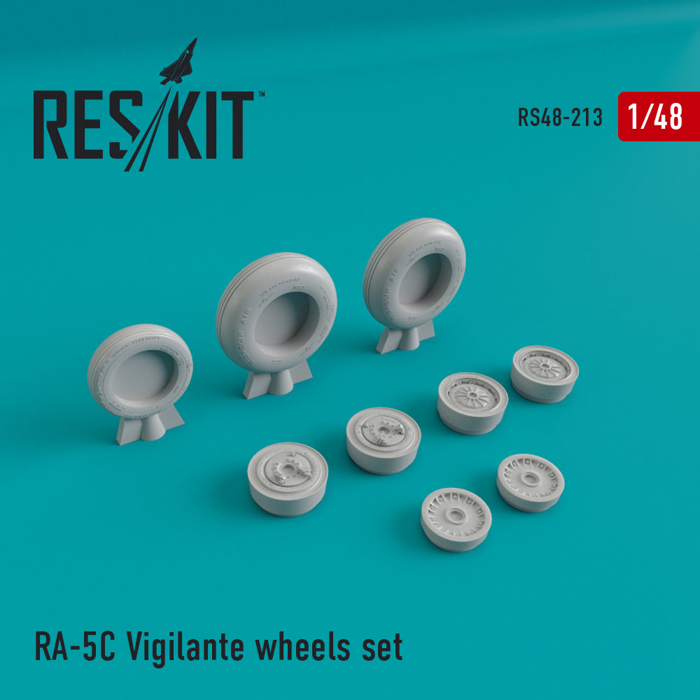North-American RA-5C Vigilante wheels set (designed to be used with Trumpeter kits) (ResKit sold out May 2026)