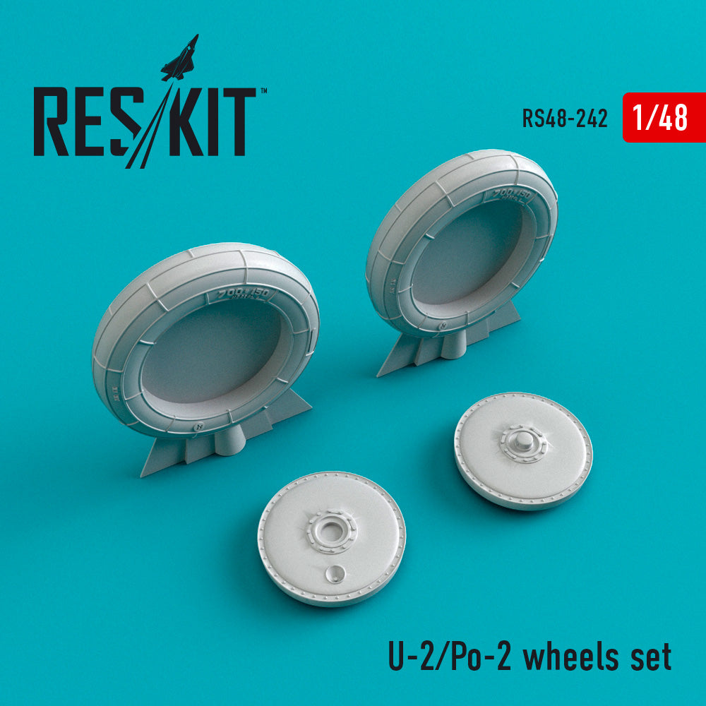 Polikarpov U-2/Po-2 wheels set (designed to be used with Eduard kits and ICM UA UK kits) (ResKit sold out February 2026)