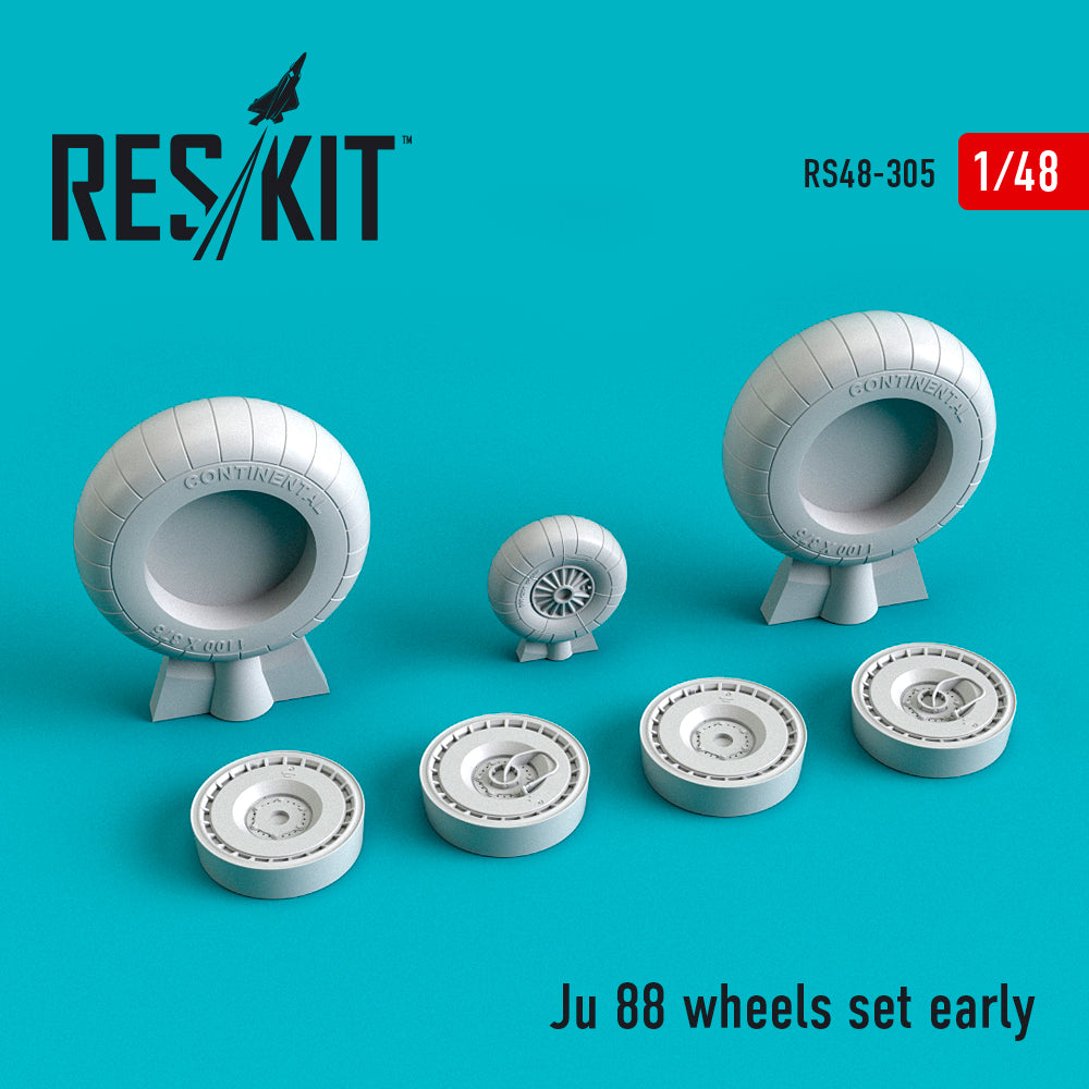 Junkers Ju-88 wheels set early type (designed to be used with ICM UA UK and Revell kits)