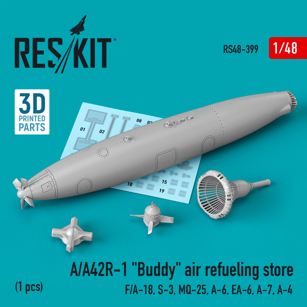 A/A42R-1 Buddy air refueling store (1 pc) (McDonnell-Douglas F/A-18, S-3, MQ-25, A-6, EA-6, A-7, Douglas A-4) 3D-Printed