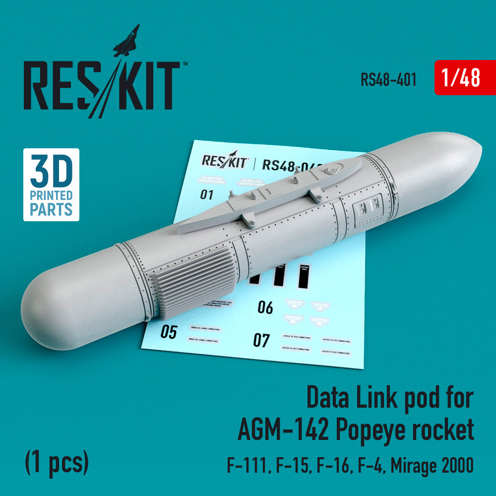Data Link pod for AGM-142 Popeye rocket (McDonnell F-15, F-16, McDonnell F-4, Dassault_Mirage 2000, General-Dynamics F-111)