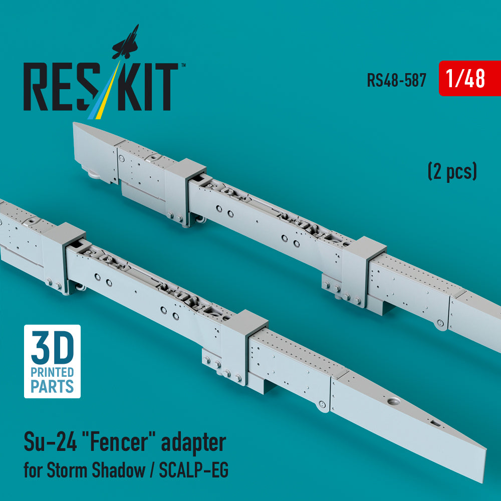 Ukrainian Sukhoi Su-24M/Su-24MR Fencer adapter for Storm Shadow / SCALP-EG (2 pcs) (designed to be used with Trumpeter kits) 3D-Printed