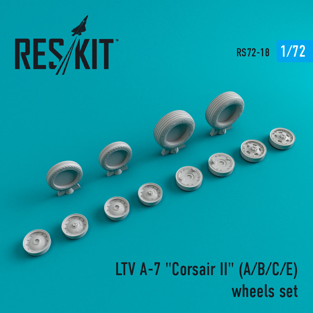 LTV A-7A/A-7B/A-7C/A-7E Corsair II wheels set (designed to used with Fujimi and Hobby Boss kits) (ResKit sold out May 2026)