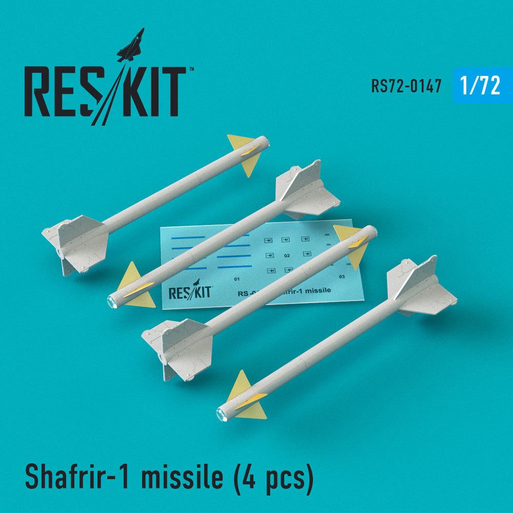 Shafrir-1 missile (4) pcs (Dassault_Mirage IIIC, Mirage IIICJ, SNCASO SO.4050 Vautour II) (designed to be used with AML, Azur and Special Hobby kits) (Reskit sold out March 2025)