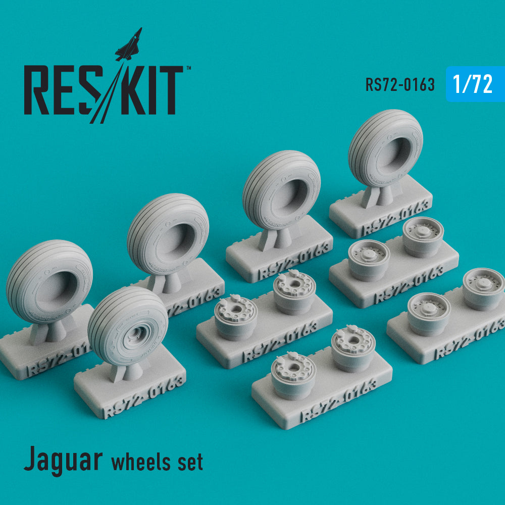 Sepecat Jaguar wheels set (designed to be used with Airfix, Hasegawa, Heller, Hobby Boss, Italeri and Revell kits) (ResKit sold out May 2026)