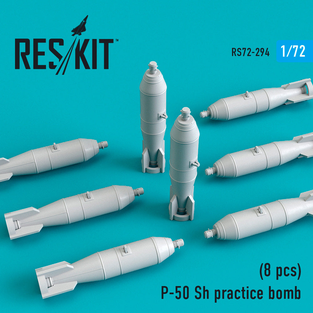 P-50 Sh practice bomb (8 pcs)(Mikoyan MiG-21, Mikoyan MiG-23, Mikoyan MiG-27, Su-7, Sukhoi Su-17, Su-24, Su-25, Su-27, Su-30, Su-34) (discontinued August 2023)