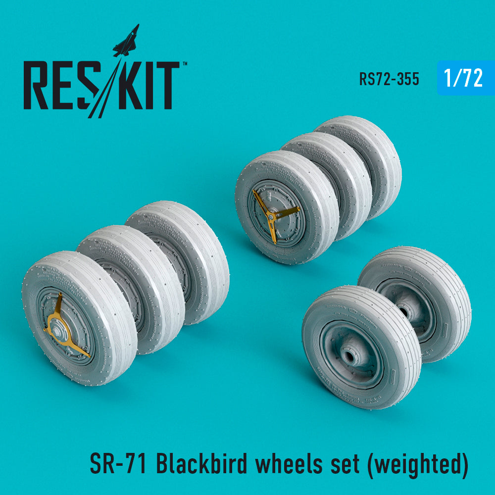 Lockheed SR-71 Blackbird wheels set (bulged tyre/weighted effect) (ResKit sold out May 2026)
