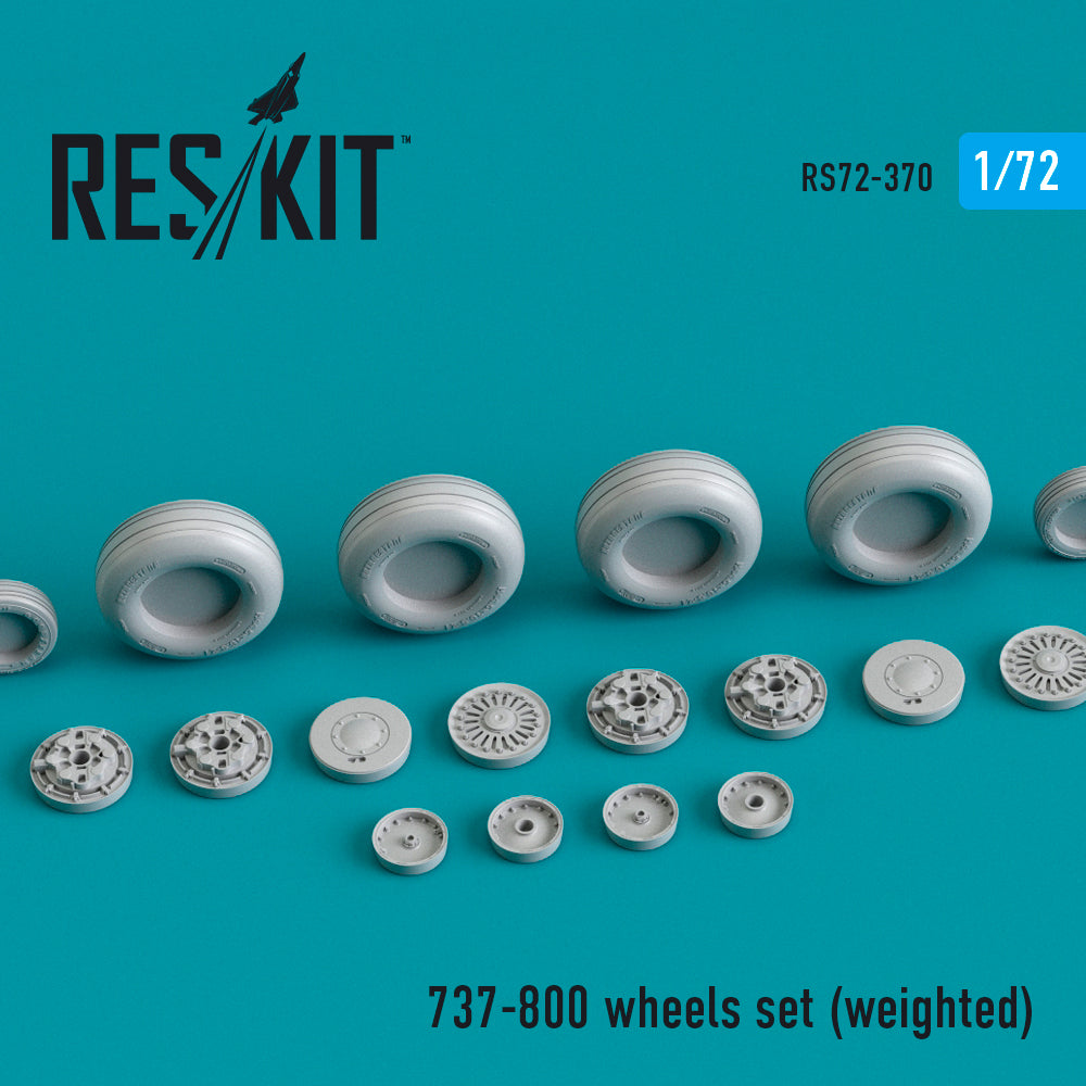 Boeing 737-800 wheels set (bulged tyre/weighted effect) (ResKit sold out May 2026) (designed to be used with Big Planes Kits) (ResKit sold out May 2026)
