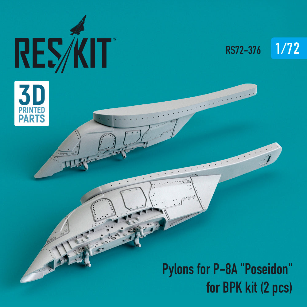 Pylons for Boeing P-8A Poseidon (designed to be used with Big Plane kits)