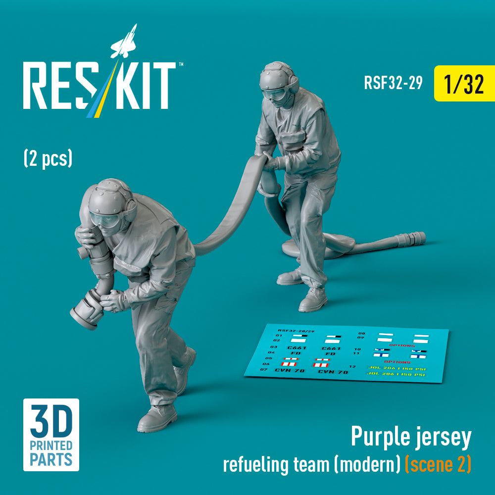 Purple jersey refueling team (modern) (scene 2) (2 pcs) (3D-Printed)
