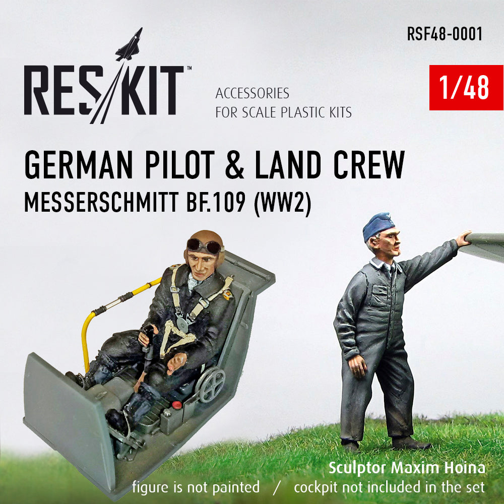 German pilot & ground crew Messerschmitt Bf-109 (WWII) (finished May 2024)
