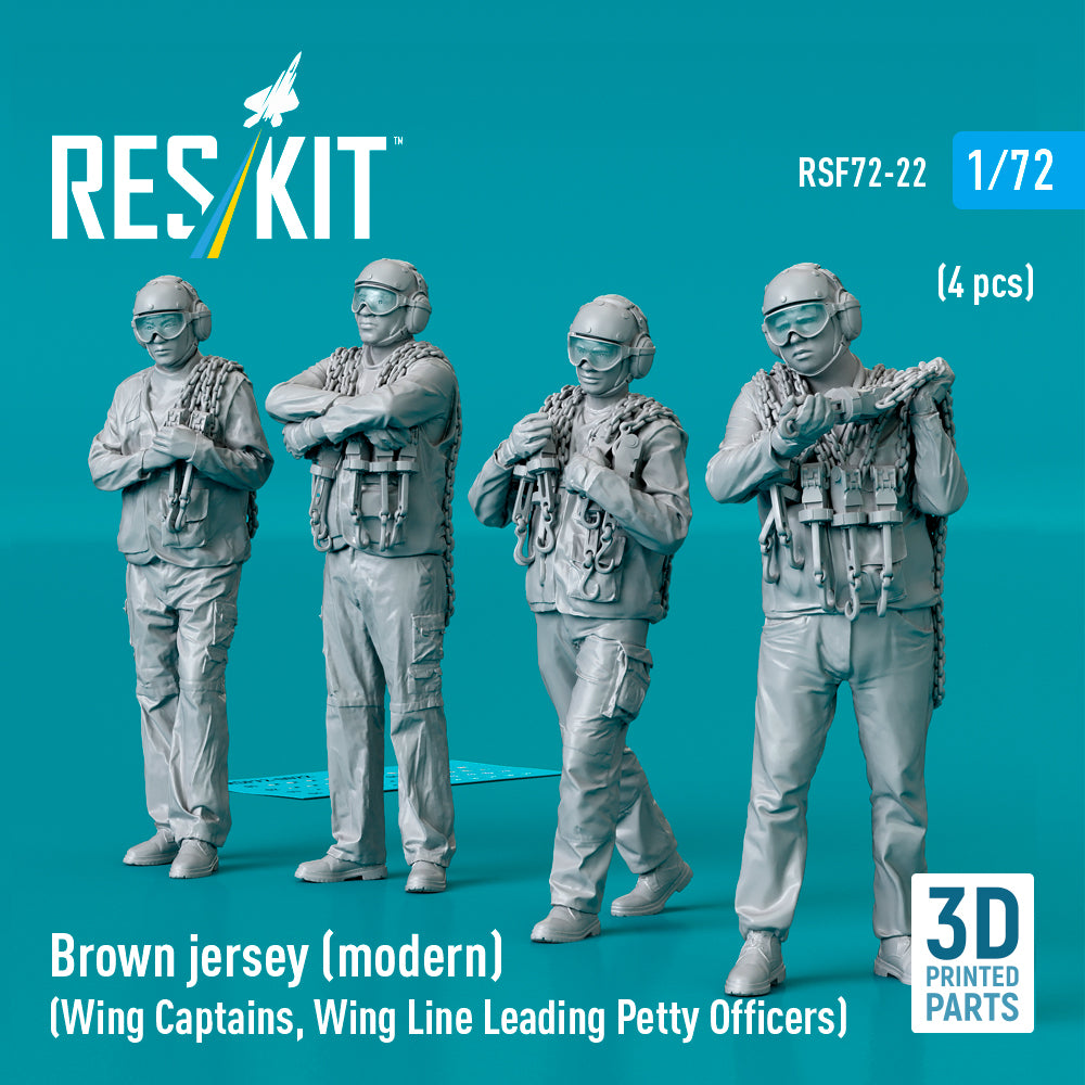 Brown jersey (modern) (Wing Captains, Wing Line Leading Petty Officers) (4 pcs) (3D-Printed)