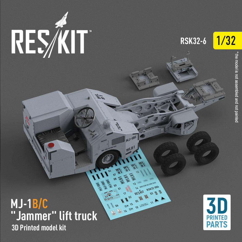 MJ-1B/C Jammer lift truck (3D-Printed model kit) (ResKit sold out February 2026)