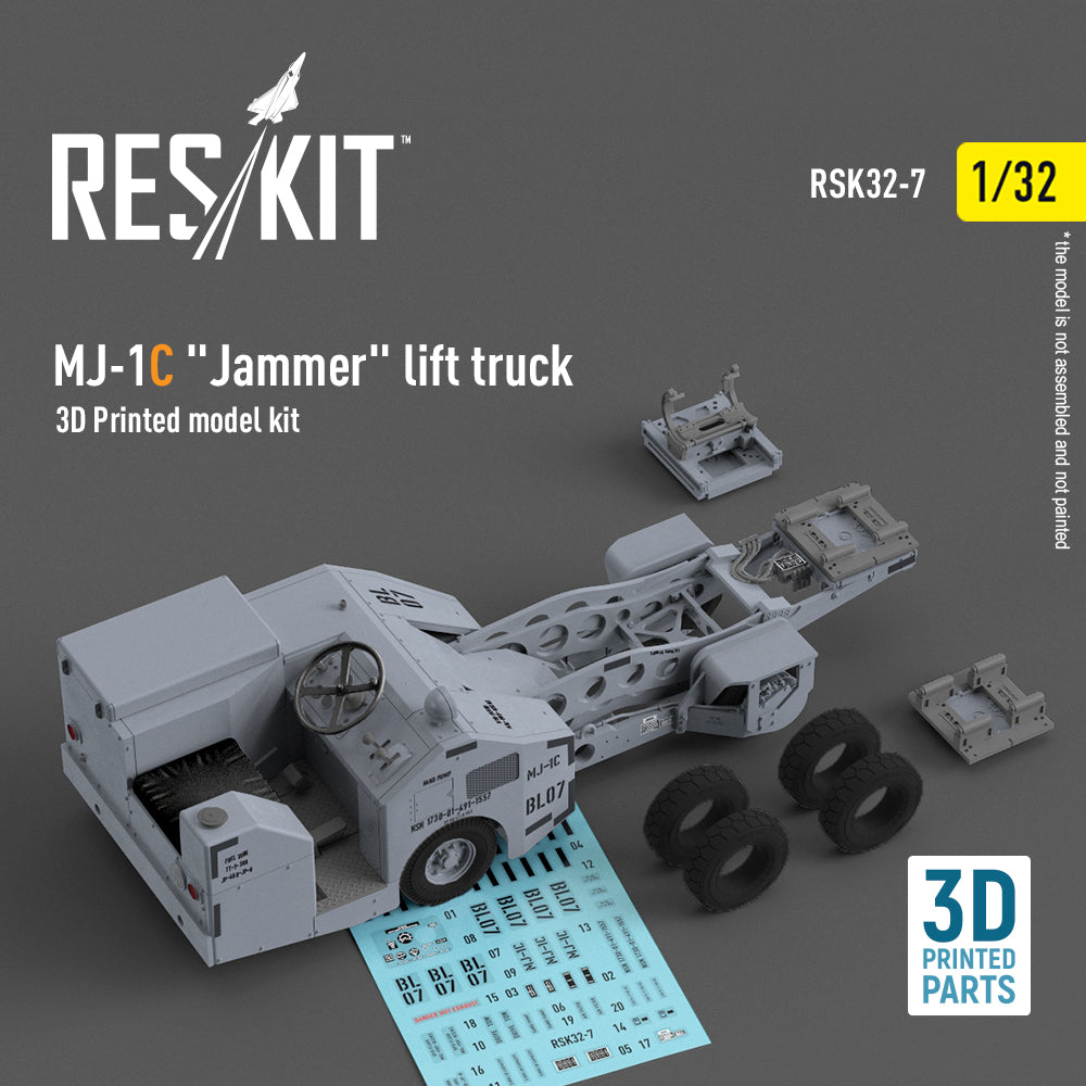 MJ-1C Jammer lift truck (3D-Printed model kit) (ResKit sold out February 2026)