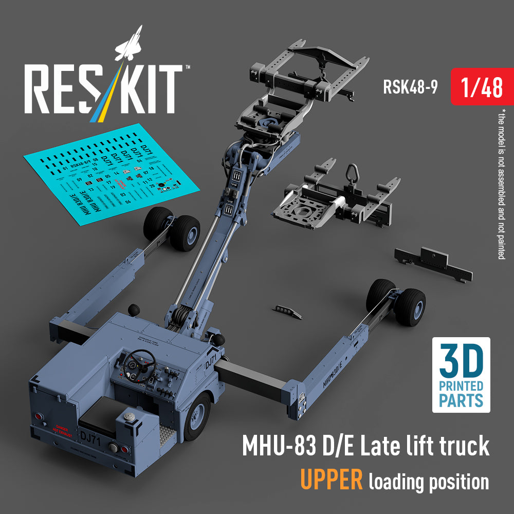 MHU-83 D/E Late lift truck UPPER loading position (3D-Printed model kit)