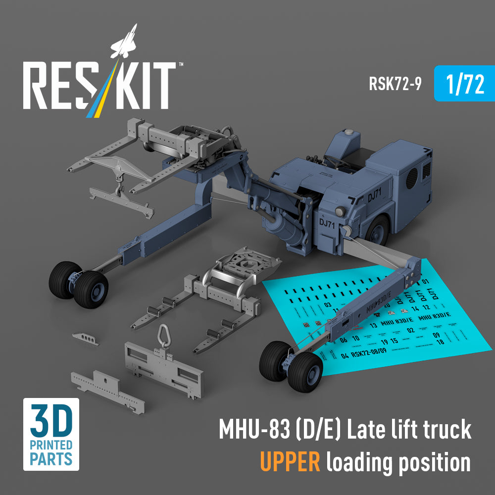 MHU-83 (D/E) Late lift truck UPPER loading position (3D-Printed model kit)