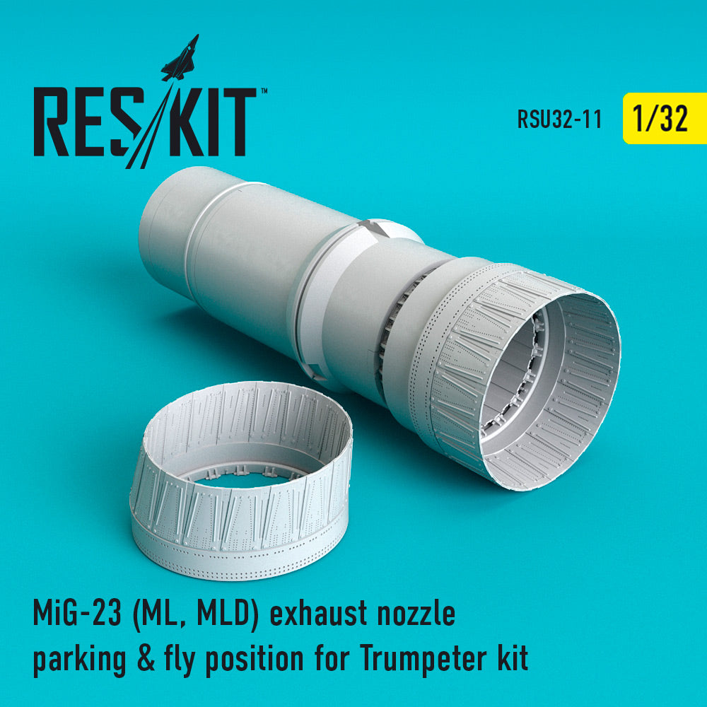 Mikoyan MiG-23ML/MiG-23MLD) exhaust nozzle parking & fly position (designed to be used with Trumpeter kits) (ResKit sold out February 2026)
