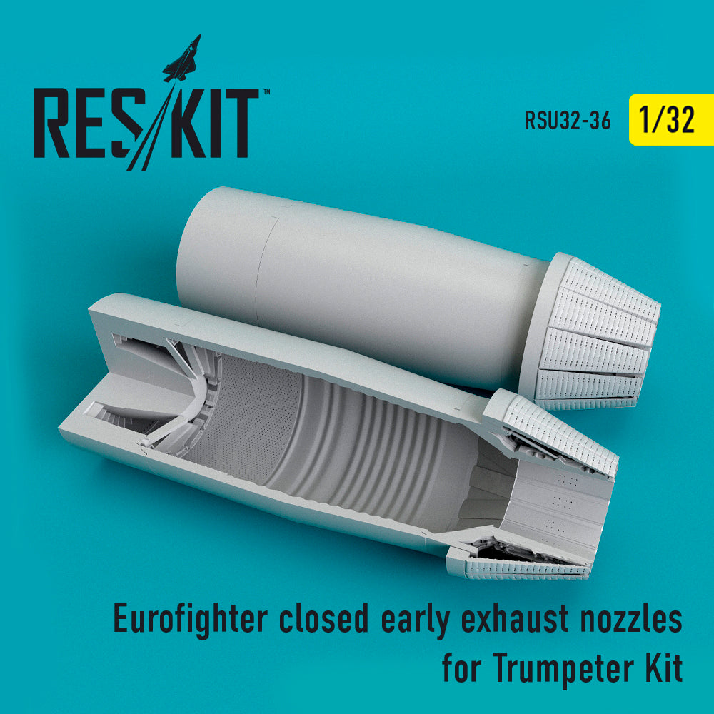 Eurofighter EF-2000A/EF-2000B closed position (early type) exhaust nozzles (designed to be used with Trumpeter kits) (discontinued August 2023)