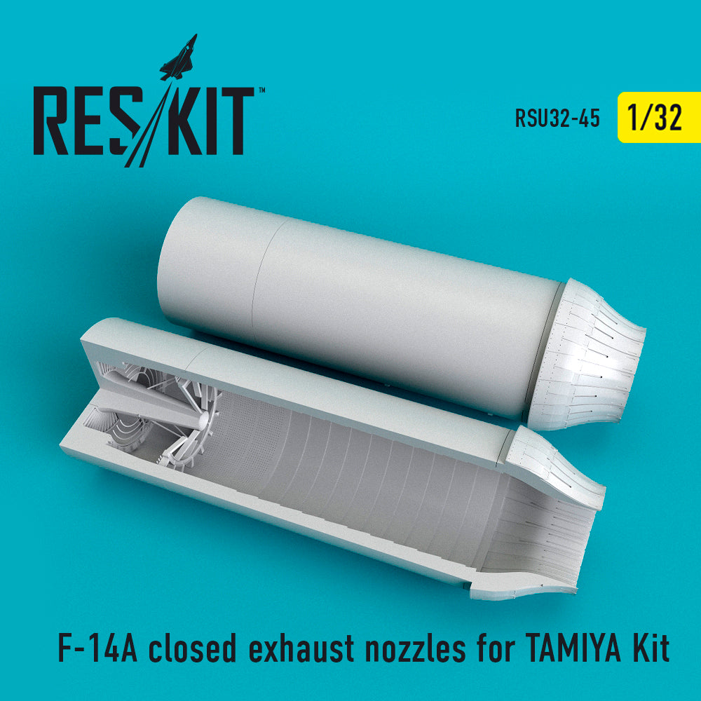Grumman F-14A Tomcat closed exhaust nozzles (designed to be used with Tamiya kits) (Reskit sold out August 2024)