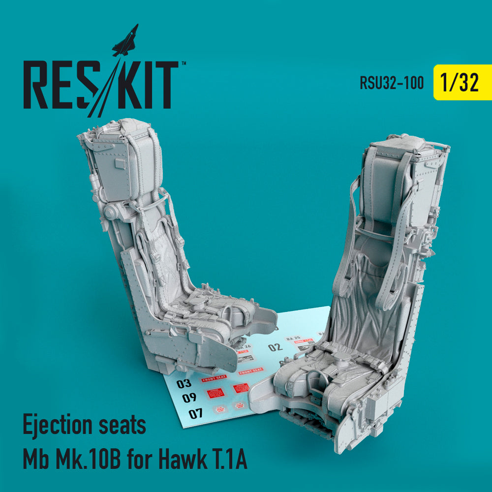 Ejection seats Mb Mk.10B for BAe Hawk T.1A (3D-Printed) (designed to be used with Revell kits)