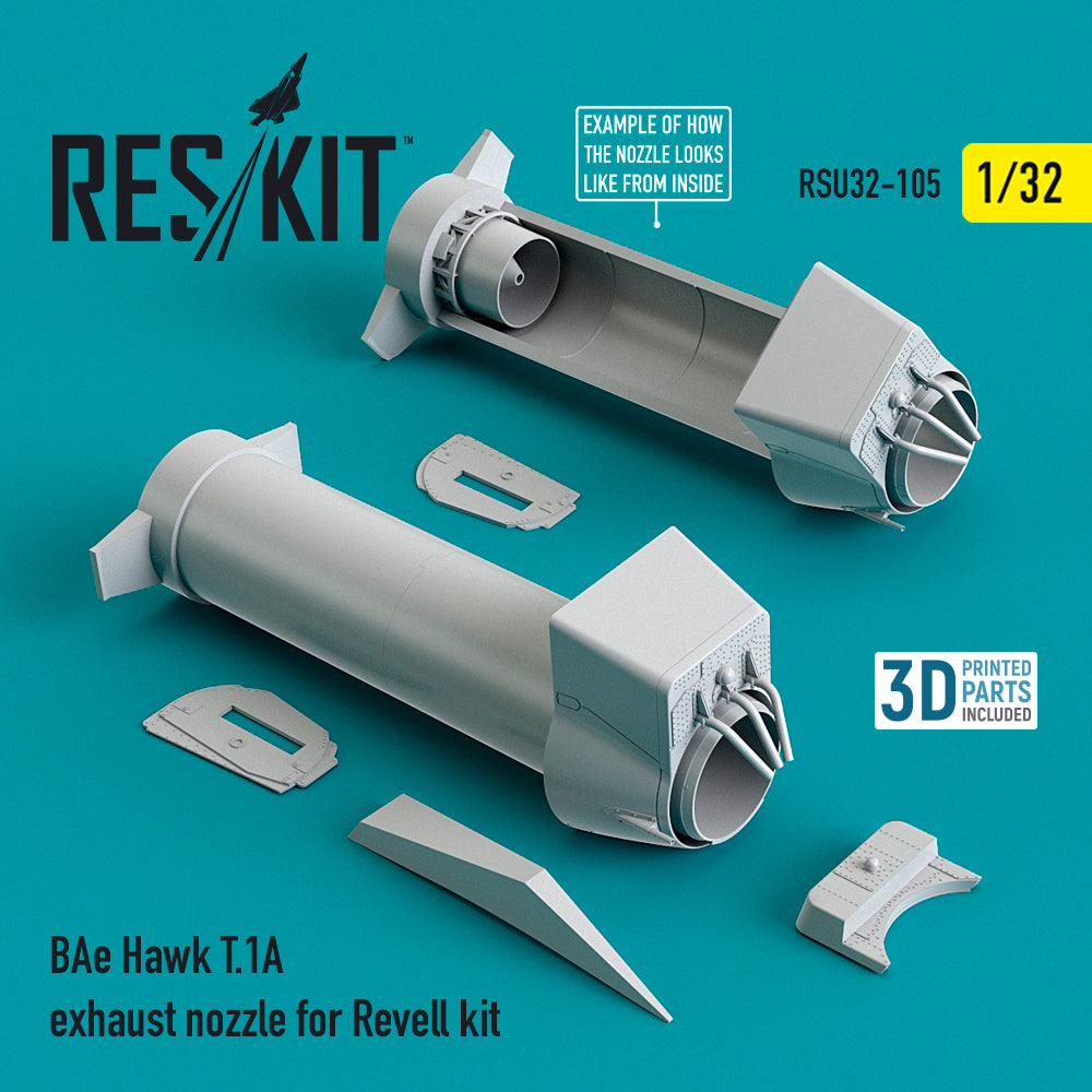 BAe Hawk T.1A exhaust nozzle (designed to be used with Revell kits)