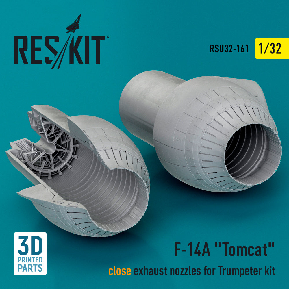 Grumman F-14A Tomcat close exhaust nozzles (designed to be used with Trumpeter kits)(3D-Printed) (ResKit sold out February 2026)