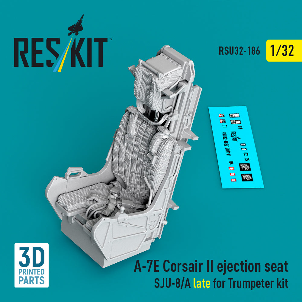 LTV A-7E Corsair II ejection seat SJU-8/A late (designed to be used with Trumpeter kits) (3D-Printed)