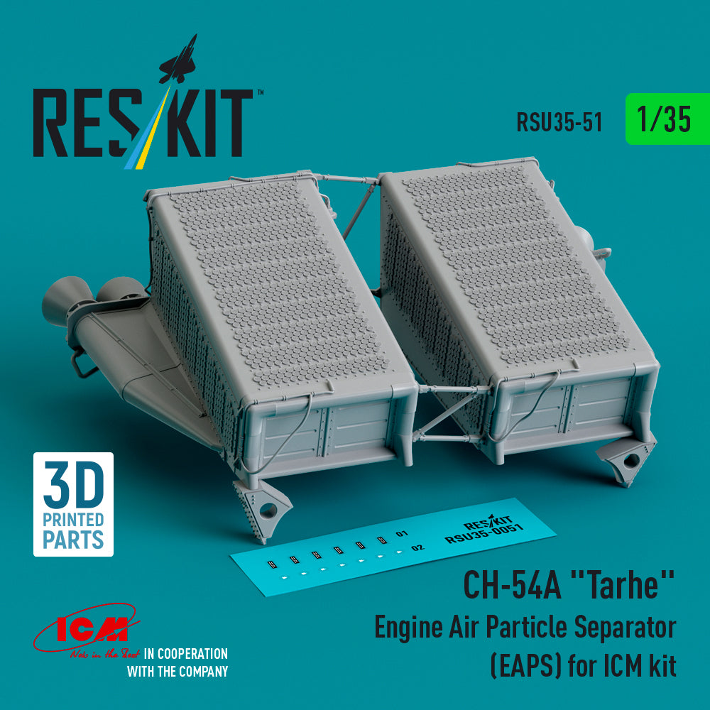 Sikorsky CH-54A Tarhe Engine Air Particle Separator (EAPS) (designed to be used with ICM kits) (3D-Printed)
