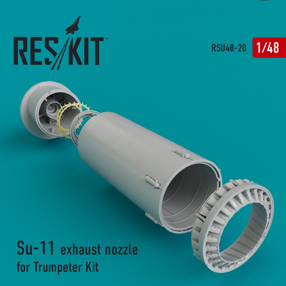 Sukhoi Su-11 exhaust nozzle (designed to be used with Trumpeter kits)(discontinued by Reskit June 2025)