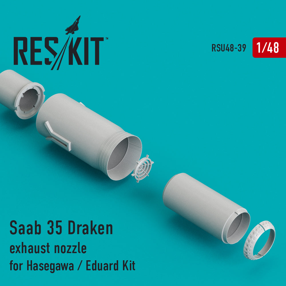 Saab J-35 Draken exhaust nozzle (designed to be used with Eduard kits and Hasegawa kits)