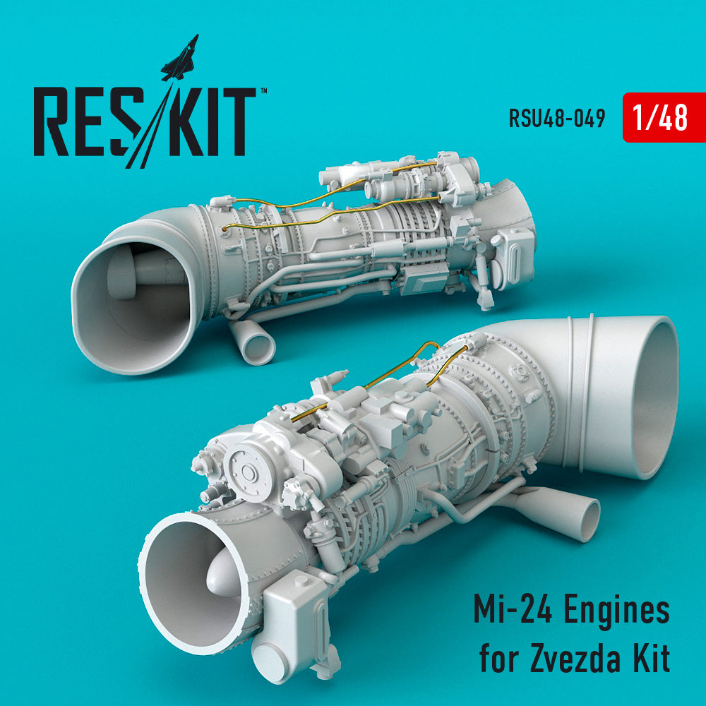 Mil Mi-24V/VP engines (designed to be used with Zvezda kits)