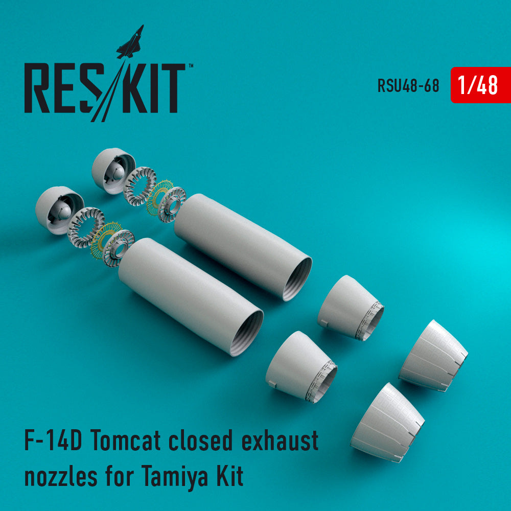 Grumman F-14D Tomcat closed exhaust nozzles (designed to be used with Tamiya kits)(finished May 2024)
