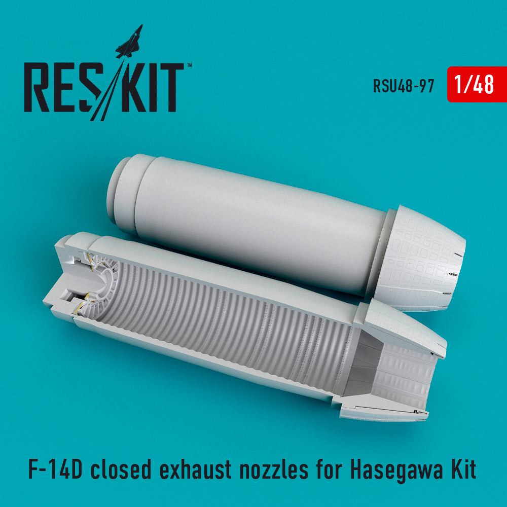 Grumman F-14D Tomcat closed exhaust nozzles (designed to be used with Hasegawa kits) (discontinued August 2023)