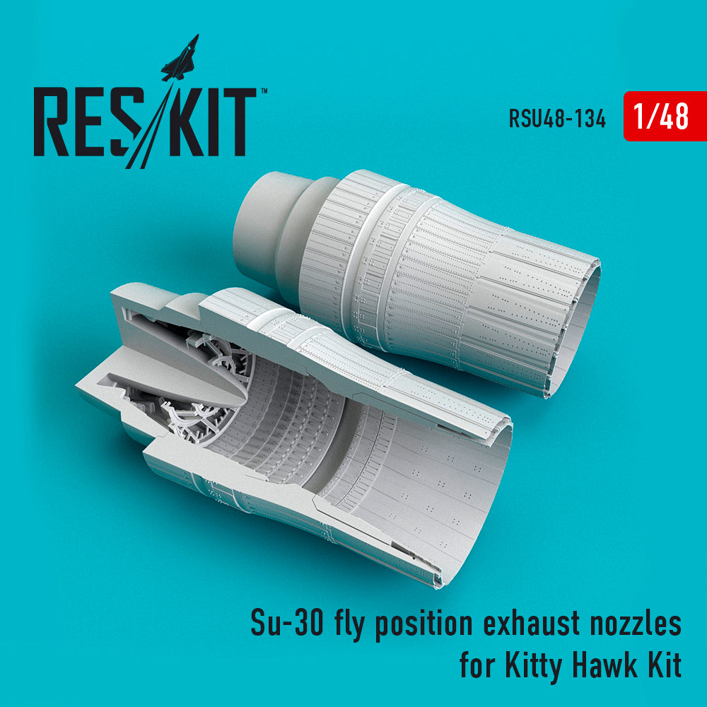 Sukhoi Su-30 fly position exhaust nozzles(designed to be used with Kitty Hawk Models Models and Zimi Model kits) (discontinued August 2023) this is the original issue