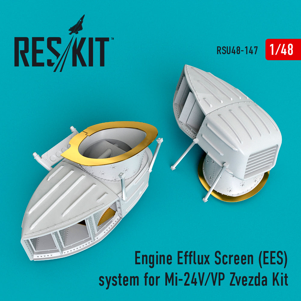 Mil Mi-24V/VP Engine Efflux Screen (EES) system (designed be used with Zvezda kits)