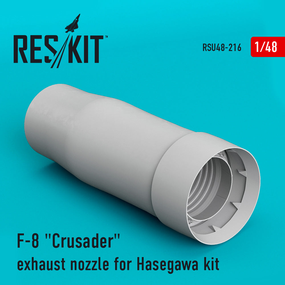 Vought F-8E Crusader exhaust nozzle (designed to be used with Eduard kits, Hasegawa and Hobby 2000 kits)