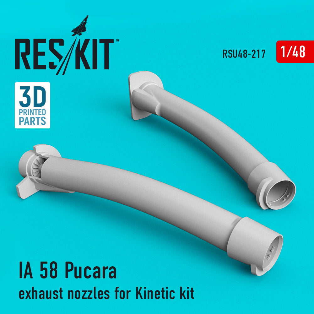 F.M.A. IA-58A Pucara exhaust nozzles (designed to be used with Kinetic Model kits)