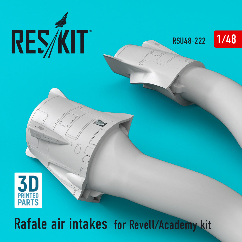 Dassault Rafale air intakes (designed to be used with Hobby Boss kits) (3D-Printed)