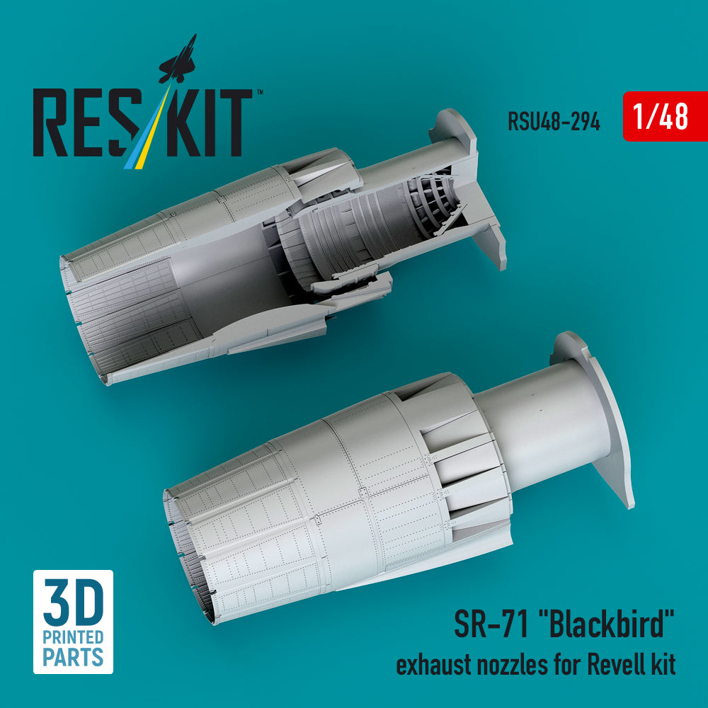 Lockheed SR-71 Blackbird exhaust nozzles (designed to be used with Revell kits) (3D-Printed)
