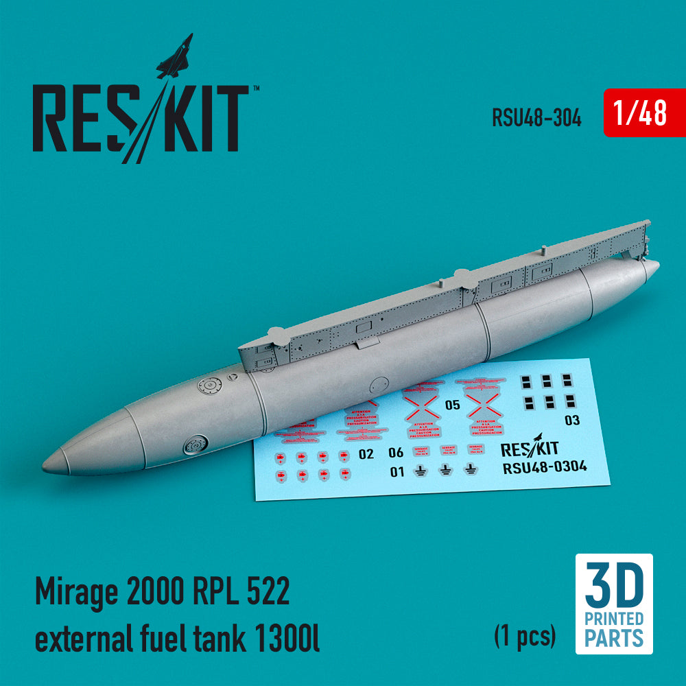 Dassault_Mirage 2000 RPL 522 external fuel tank 1300lt 3D-Printed