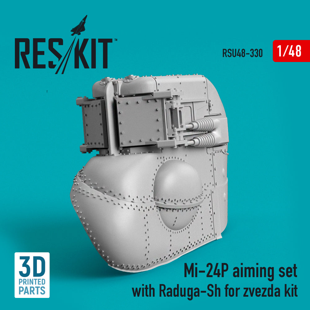 Mil Mi-24P aiming set with Raduga-Sh (designed to be used with Zvezda kits) 3D-Printed